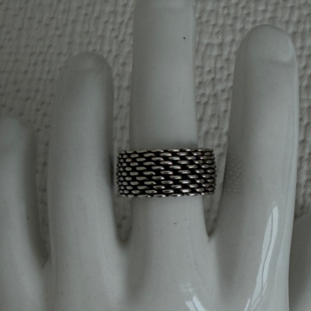 Tiffany & Co. Silver Mesh Ring